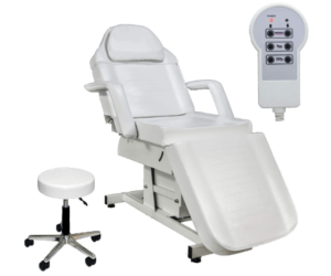 Fully-Adjustable-Electric-Facial-Bed-Massage-Table-Review-Bed-and Stool